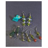 Green Toned Fashion Earring Lot
