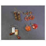 Mixed Stone & Beaded Earrings Lot