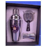Houston Astros Stainless Steel Barware Set