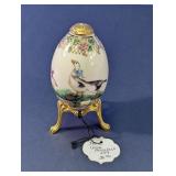 Lenox Porcelain Decorative Egg w/Gold Stand