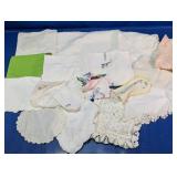 Vtg Large Linens & Doilies Selection
