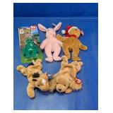5 Ty Beanie Baby Plush Toys