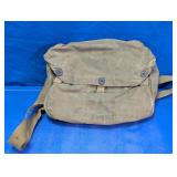 Vtg Military Canvas Shoulder Field Bag