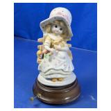 Girl Figurine Music Box w/ Key