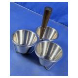 Vintage Style Condiment Caddy/Relish Server