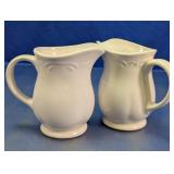 White Ceramic Creamer Pitchers