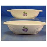 Pfaltzgraff Plum Pattern Serving Dishes