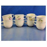 Pfaltzgraff Fruit Motif Ceramic Cups Set