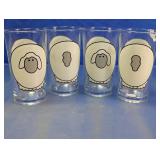 Sheep Print Drinking Glasses Set
