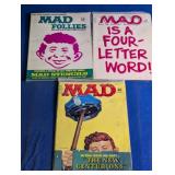 3 Vtg 1970s Mad Magazine Issues
