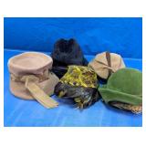 Vintage Ladies Hats Assorted 5pc Set