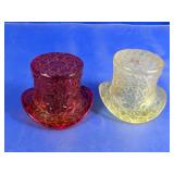 Vintage Glass Top Hat