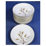 Noritake Wheat Pattern Saucer Set