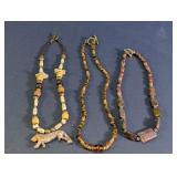 Earth Tone & Stone Animal Necklaces
