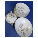Noritake China Wheat Pattern Dinnerware Set