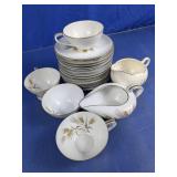 Noritake China Wheat Pattern Tea Set