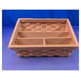 Wood Woven Storage Basket Organizer
