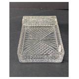 Vintage Cut Crystal Rectangular Trinket Dish