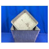(2)Galvanized Metal Utility Tub Duo