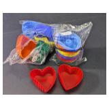Silicone Bundt and Heart Baking Cups