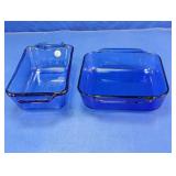 Anchor Blue Glass Baking Dishes Set