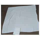 White Linen Square Table Covers Set