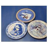 Snowman Holiday Plates Assorted Set