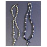Stone Chip and Hematite Dolphin Necklace Lot