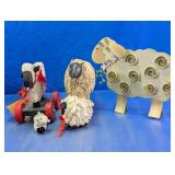 Decorative Sheep Figurine Assortment Set