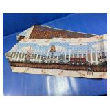 Garden Fence Floral Woven Table Runner