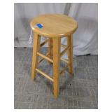 Wood Round Top Stool