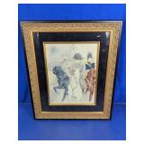 Framed Equestrian Art Print