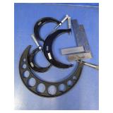 Micrometers & Machinist Squares Lot