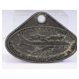 Boeing 747-400 Metal Keychain Tag