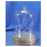 Hobby Lobby Glass Cloche w/Galvanized Base