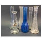 Vintage & Colorful Glass Bud Vase Collection Lot