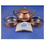 Tagus Copperware Tea Set