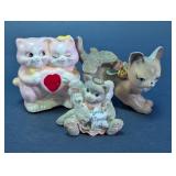 Ceramic Cat Figurine Assortment