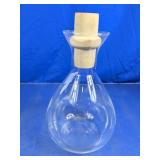 Glass Decanter With Wood Stopper