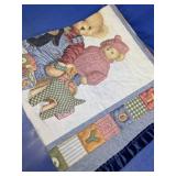 Teddy Bear Baby Quilt Blanket
