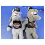 Harley-Davidson Plush Bulldog Set