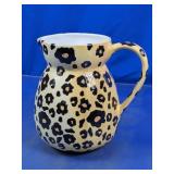 Leopard Print Ceramic Pitcher