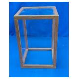 Wood Frame Glass Display Case Box