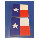 Texas Lone Star State Ceramic Coaster Duo