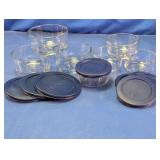 Anchor Hocking Glass Storage Bowls Lot