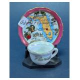 Florida Souvenir Cup and Plate Set