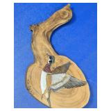 Hand-Painted Wood Duck Plaque