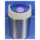 Mini Metal Waste Bin With Swing Lid