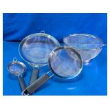 Metal Mesh Strainers and Colander Lot
