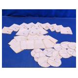 Vintage Rooster Embroidered Linen & Coaster Set
